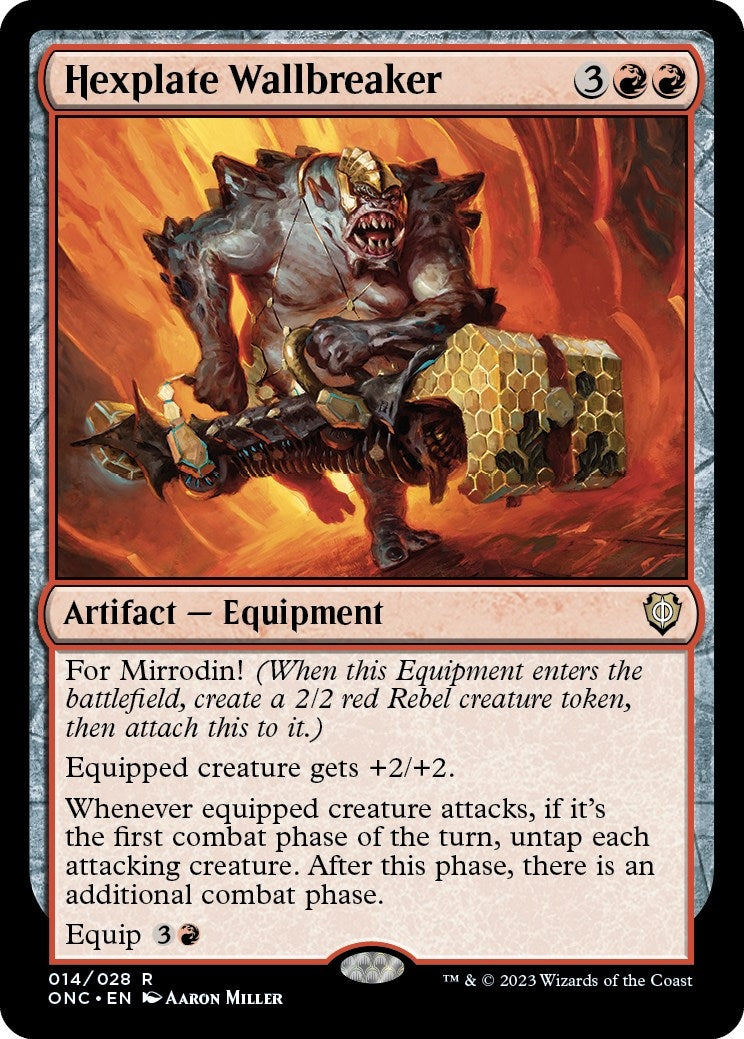 Hexplate Wallbreaker (14) [ONC] - MTG Single