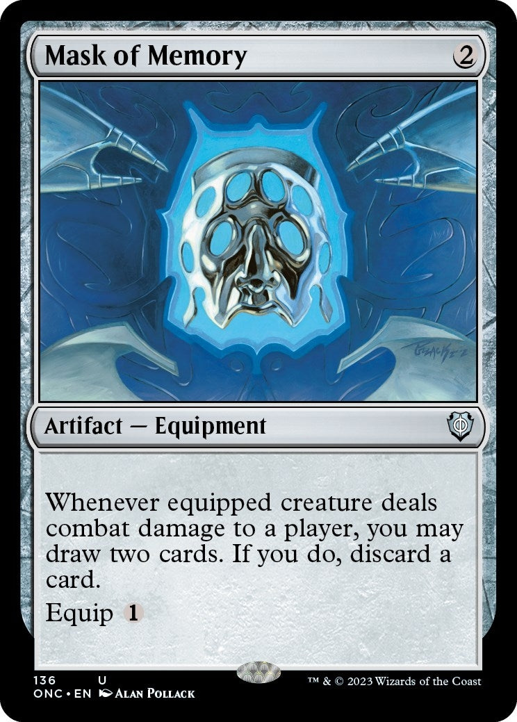 Mask of Memory (136) [ONC] - MTG Single