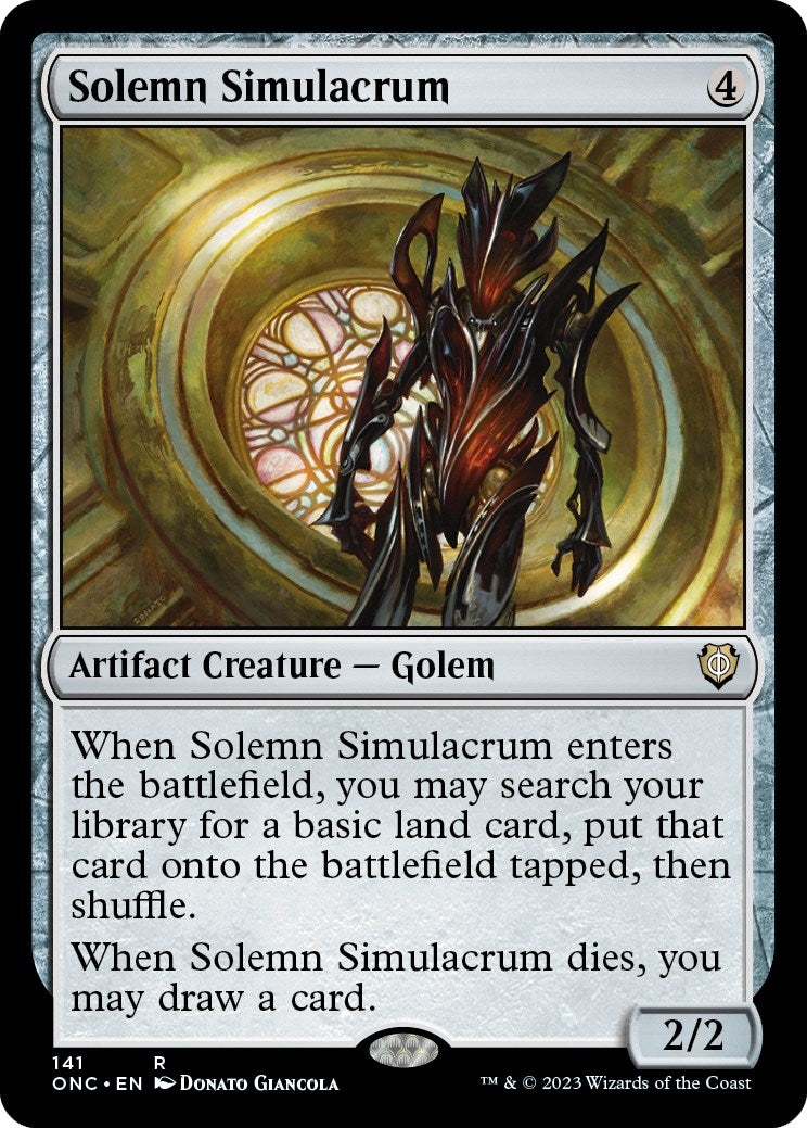 Solemn Simulacrum (141) [ONC] - MTG Single