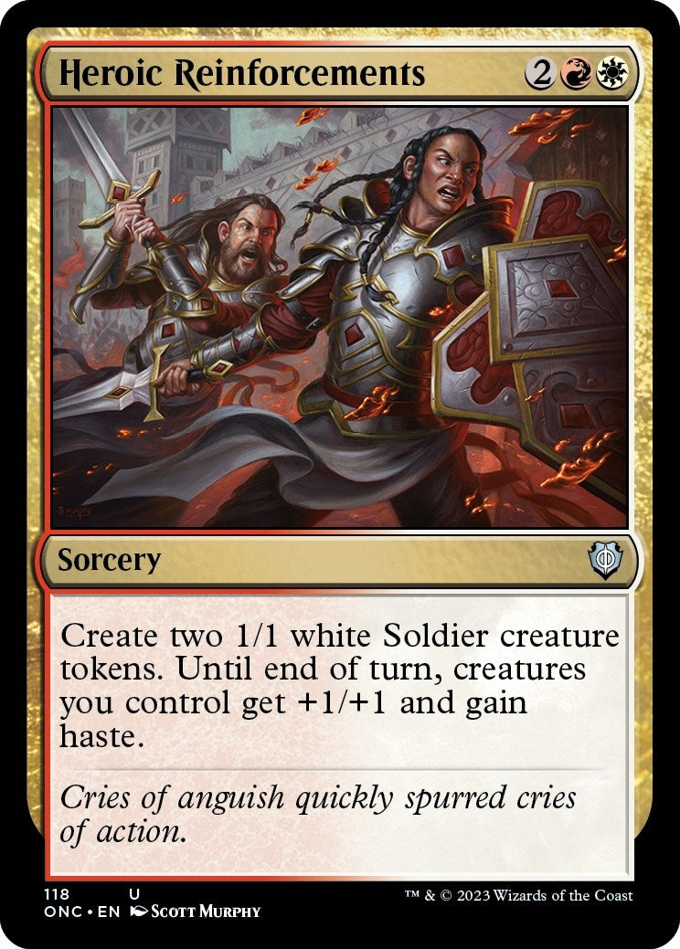 Heroic Reinforcements (118) [ONC] - MTG Single