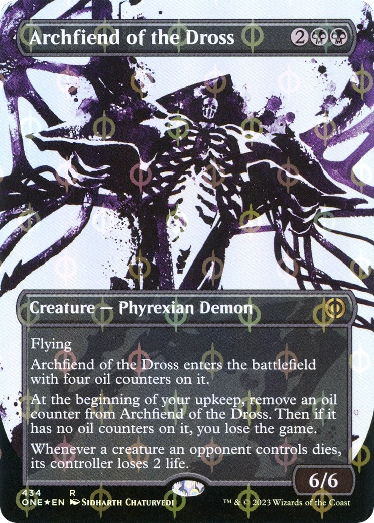 Archfiend of the Dross (Showcase) (Step-and-Compleat Foil) (434) [ONE] - MTG Single