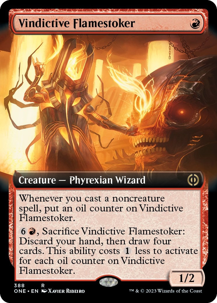 Vindictive Flamestoker (Extended Art) (388) [ONE] - MTG Single