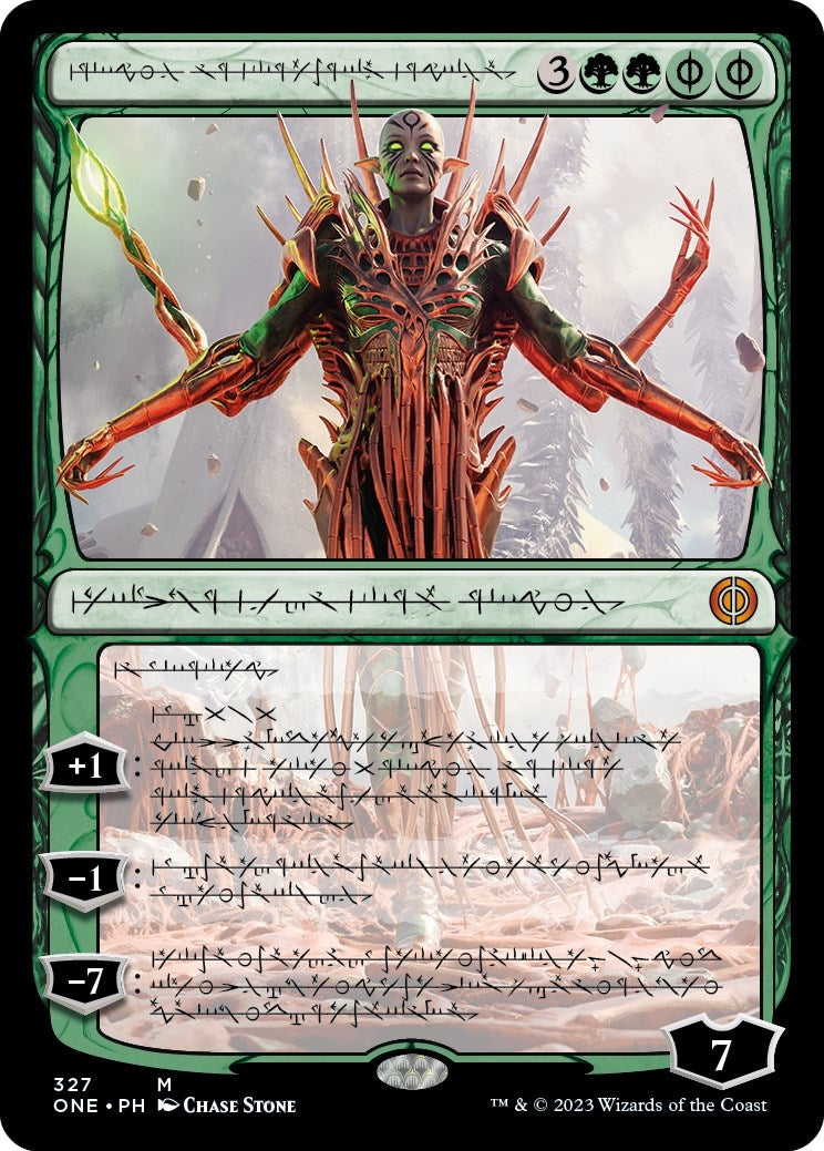 Nissa Ascended Animist (Phyrexian) (327) [ONE] - MTG Single