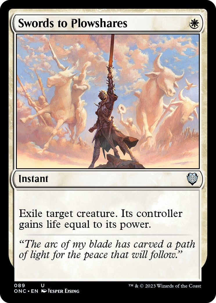 Swords to Plowshares (89) [ONC] - MTG Single