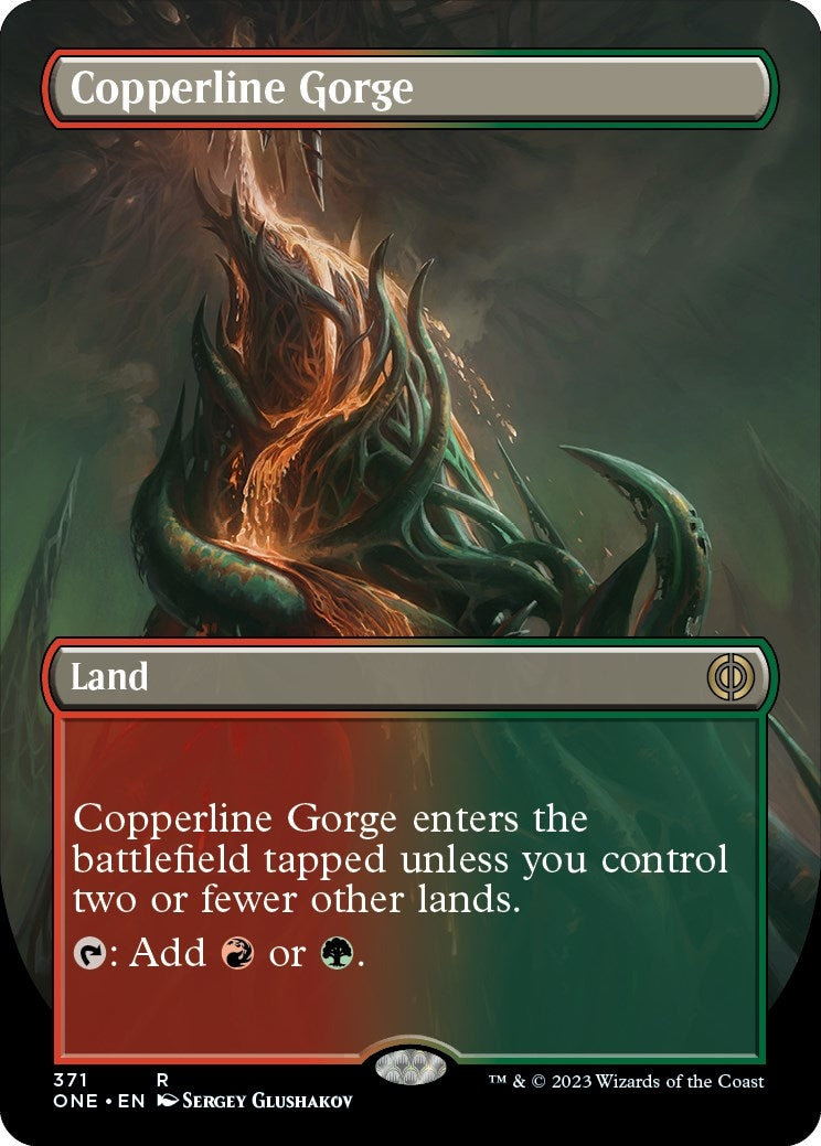 Copperline Gorge (Borderless) (371) [ONE] - MTG Single