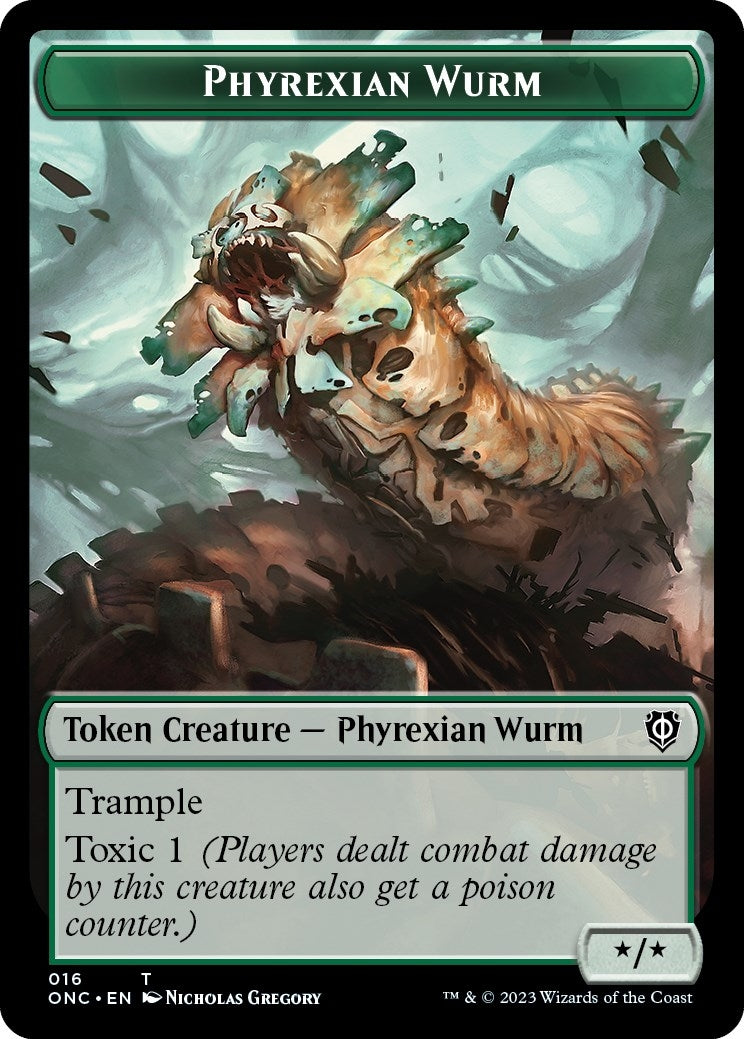 Phyrexian Wurm // Phyrexian Insect Double-sided Token (0) [ONC] - MTG Single