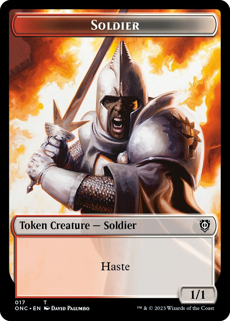 Soldier (017) // Eldrazi Double-sided Token (0) [ONC] - MTG Single