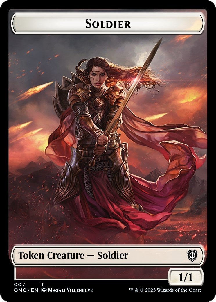 Soldier (007) // Angel (002) Double-sided Token (0) [ONC] - MTG Single