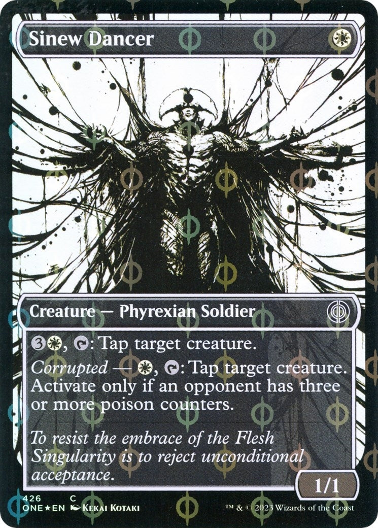 Sinew Dancer (Showcase) (Step-and-Compleat Foil) (426) [ONE] - MTG Single