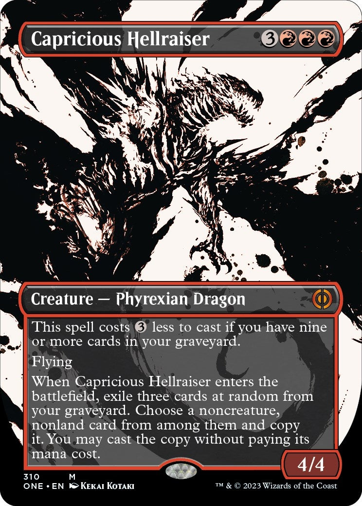 Capricious Hellraiser (Showcase) (310) [ONE] - MTG Single