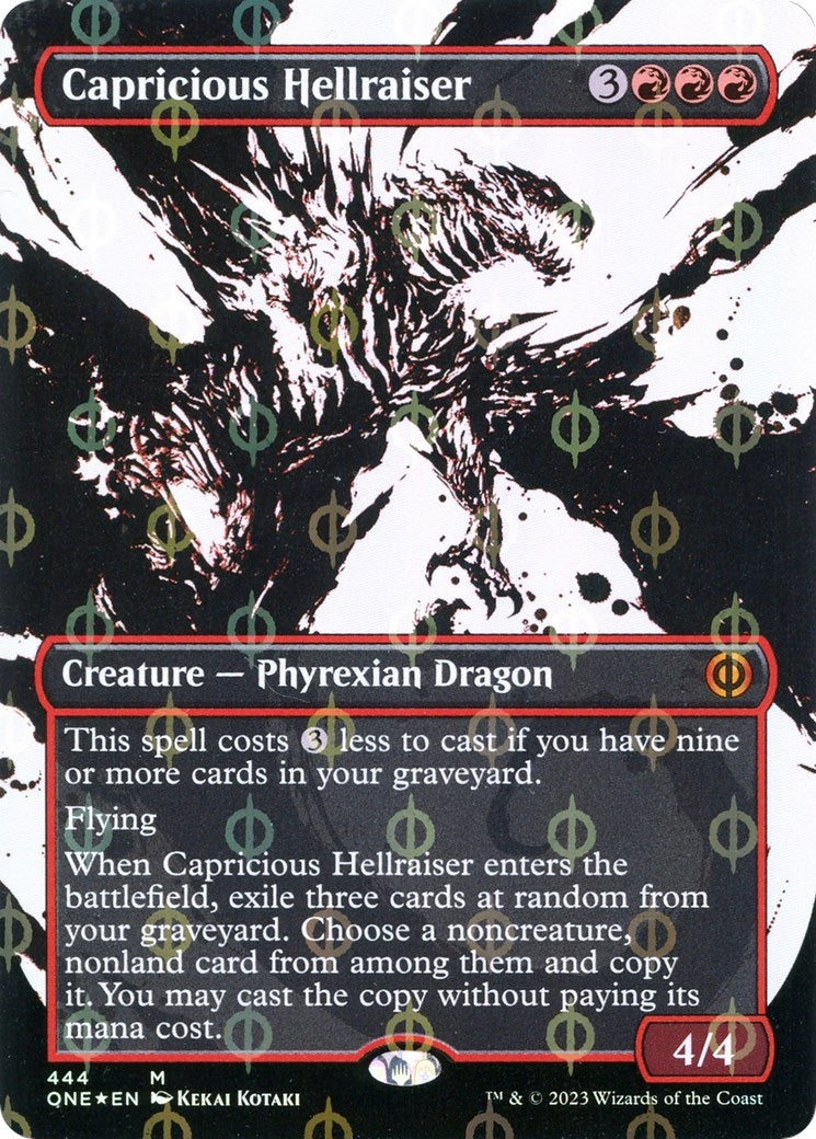 Capricious Hellraiser (Showcase) (Step-and-Compleat Foil) (444) [ONE] - MTG Single