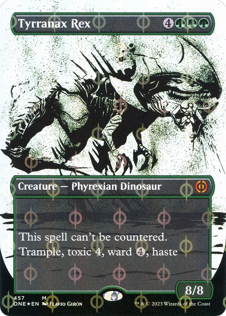 Tyrranax Rex (Showcase) (Step-and-Compleat Foil) (457) [ONE] - MTG Single