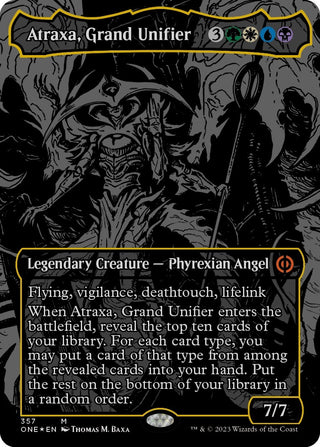 Atraxa Grand Unifier (Oil Slick Raised Foil) (357) [ONE] - MTG Single