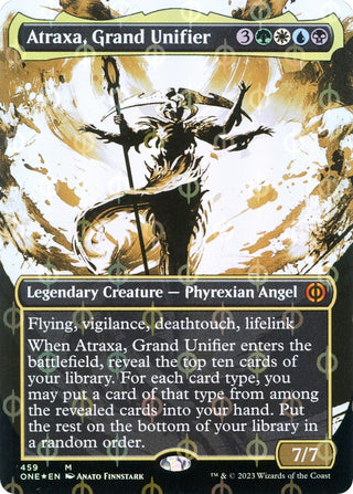 Atraxa Grand Unifier (Showcase) (Step-and-Compleat Foil) (459) [ONE] - MTG Single