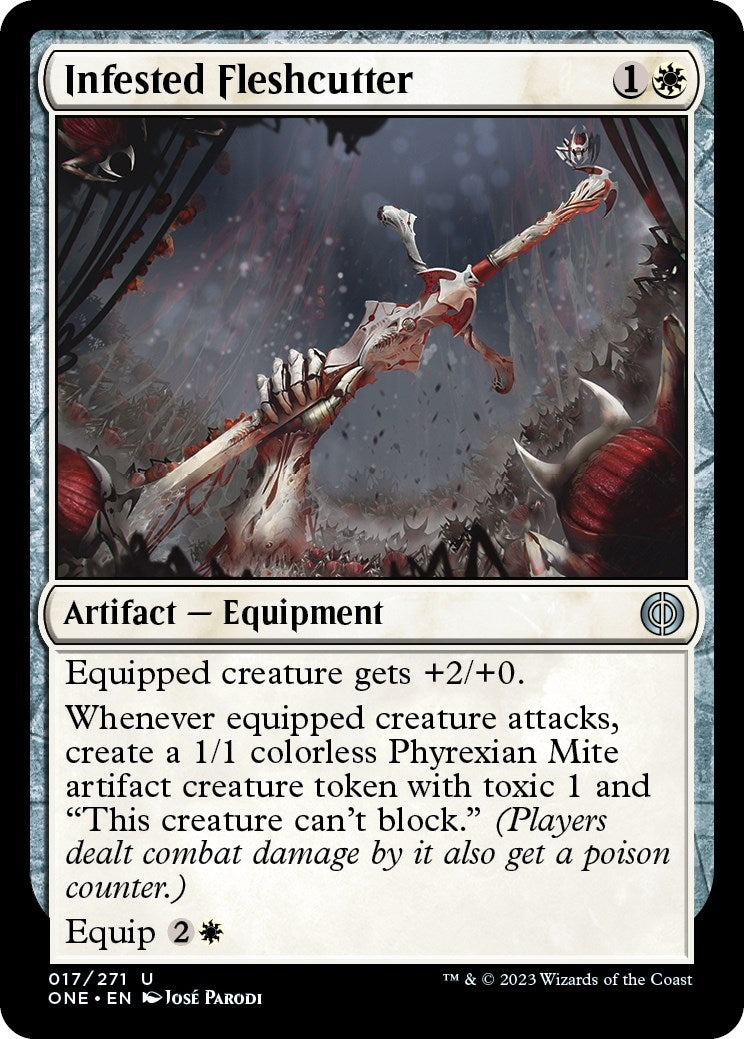 Infested Fleshcutter (17) [ONE] - MTG Single