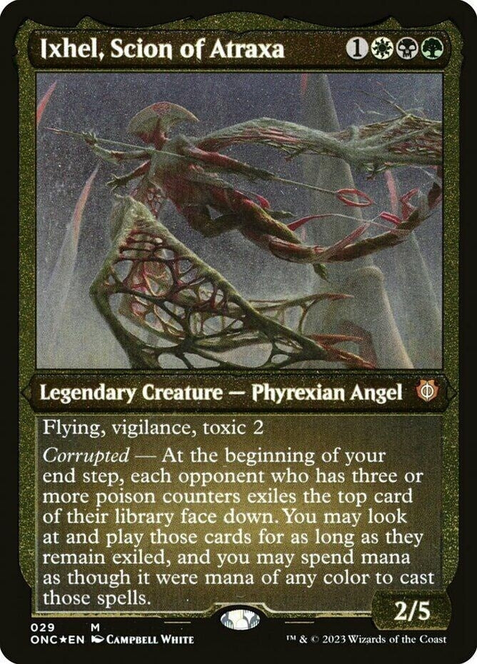 Ixhel Scion of Atraxa (Display Commander) (Foil Etched) - Thick Stock [ONC] - MTG Single