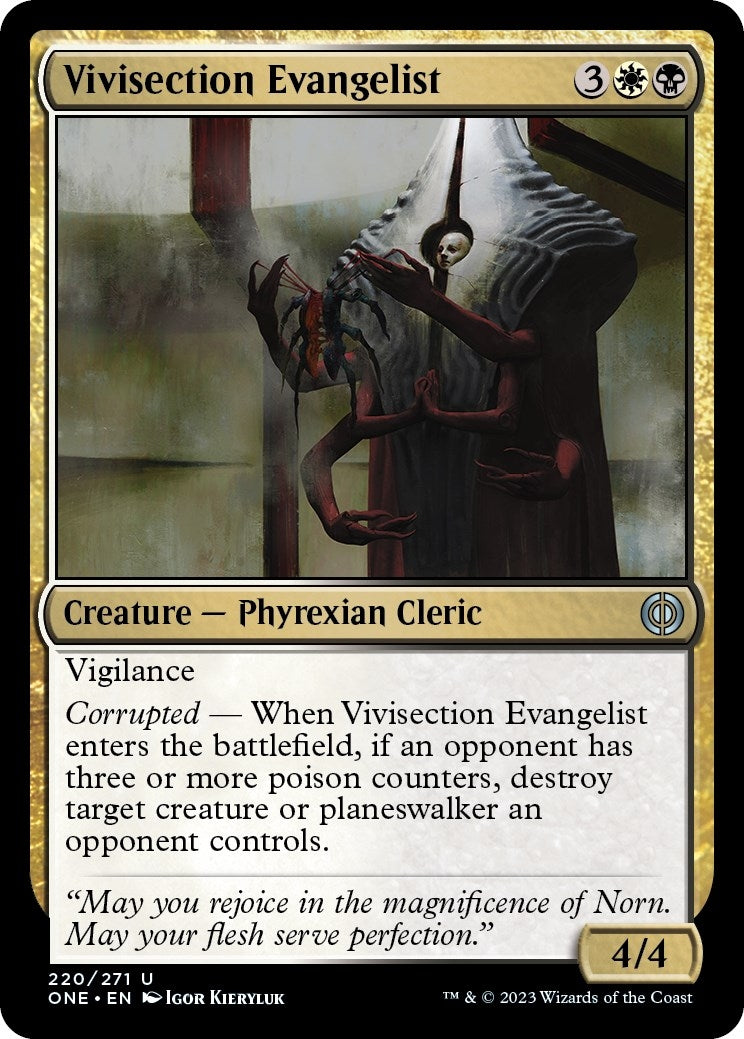 Vivisection Evangelist (220) [ONE] - MTG Single