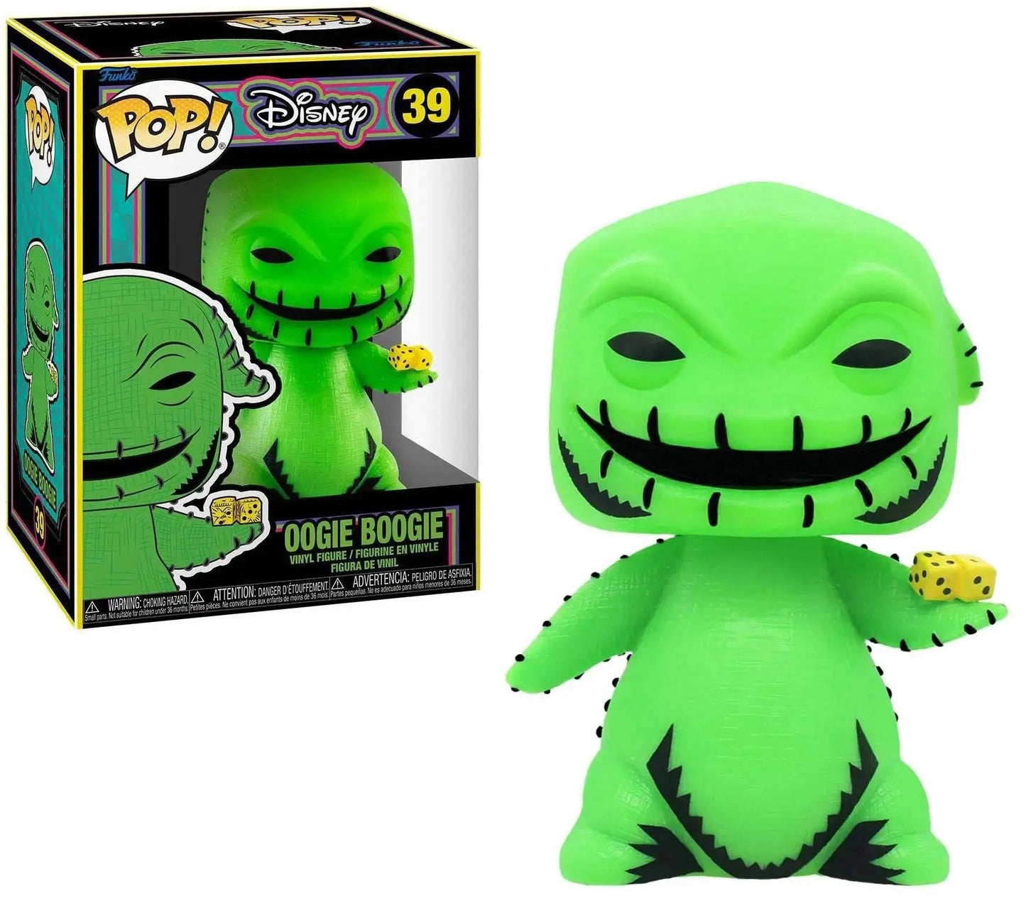 The Nightmare Before Christmas: Oogie Boogie (Glow-in-the-Dark) (39) [POP!] - Funko Sealed
