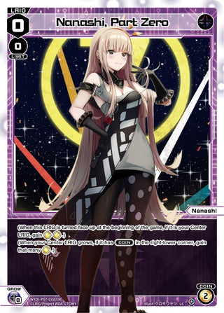 Nanashi Part Zero (7033) [WXDi-P07] - WIXOSS Single