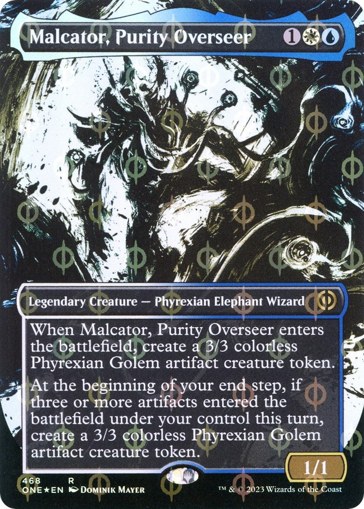 Malcator Purity Overseer (Showcase) (Step-and-Compleat Foil) (468) [ONE] - MTG Single
