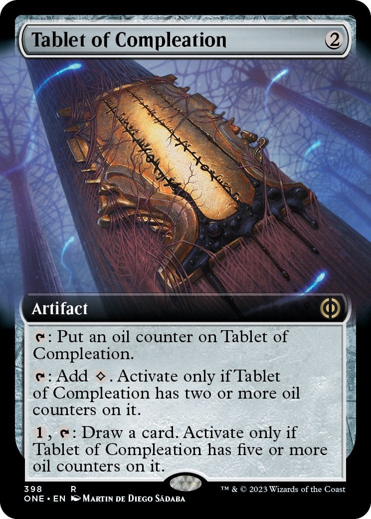 Tablet of Compleation (Extended Art) (398) [ONE] - MTG Single