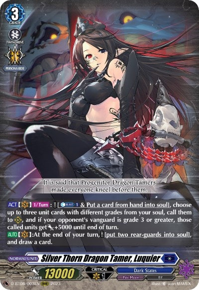 Silver Thorn Dragon Tamer Luquier (8003) [D-BT08] - Cardfight Vanguard Single