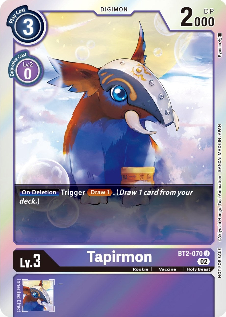 Tapirmon (Official Tournament Pack Vol.8) (2070) [BT01-03] - Digimon Card Game Single