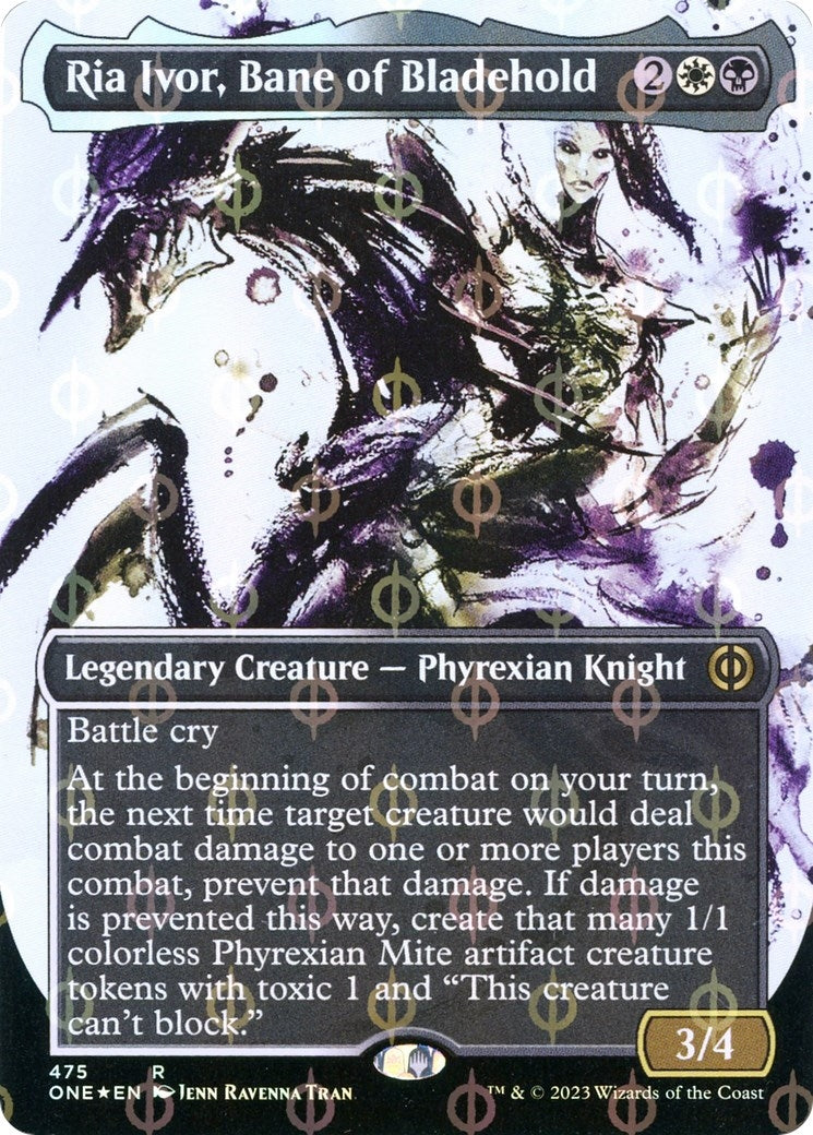 Ria Ivor Bane of Bladehold (Showcase) (Step-and-Compleat Foil) (475) [ONE] - MTG Single