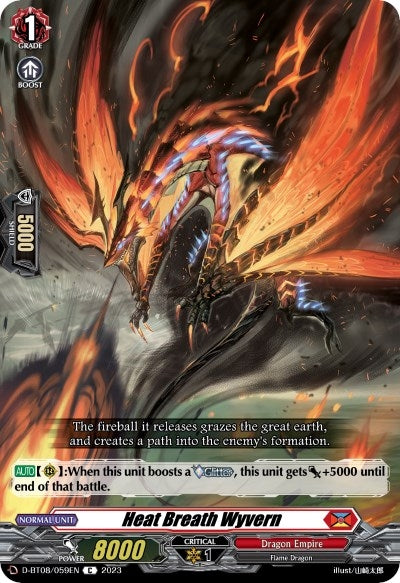 Heat Breath Wyvern (8059) [D-BT08] - Cardfight Vanguard Single