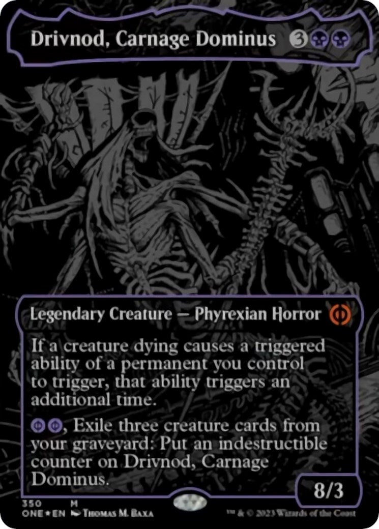 Drivnod Carnage Dominus (Oil Slick Raised Foil) (350) [ONE] - MTG Single