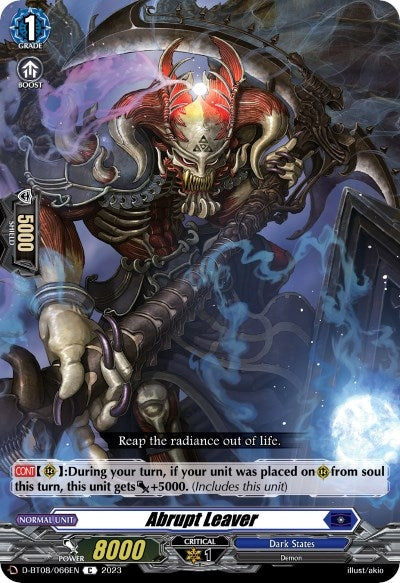 Abrupt Leaver (8066) [D-BT08] - Cardfight Vanguard Single