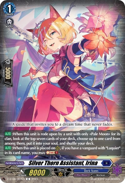 Silver Thorn Assistant Irina (8067) [D-BT08] - Cardfight Vanguard Single