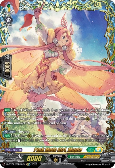 Pink Moth Girl Maple (FFR) (816) [D-BT08] - Cardfight Vanguard Single