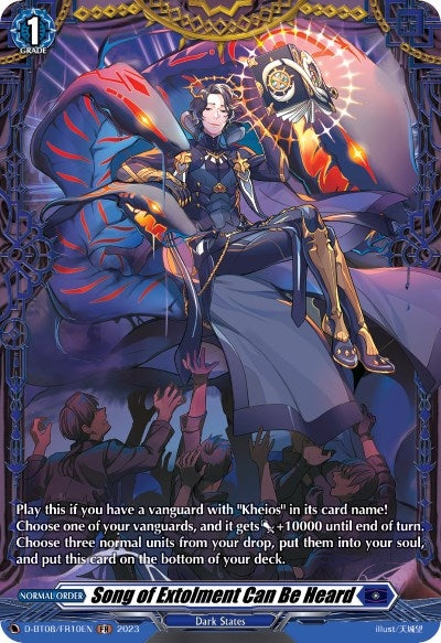 Song of Extolment Can Be Heard (FR) (810) [D-BT08] - Cardfight Vanguard Single