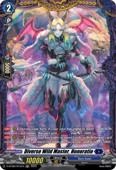 Diverse Wild Master Honoratio (FR) (812) [D-BT08] - Cardfight Vanguard Single