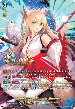 Omniscience Regalia Minerva (SNR) (801) [D-BT08] - Cardfight Vanguard Single