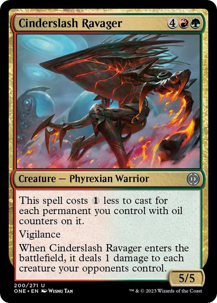 Cinderslash Ravager (200) [ONE] - MTG Single