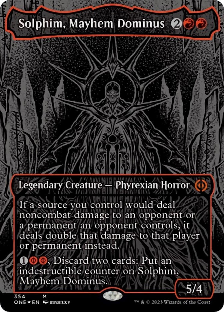 Solphim Mayhem Dominus (Oil Slick Raised Foil) (354) [ONE] - MTG Single