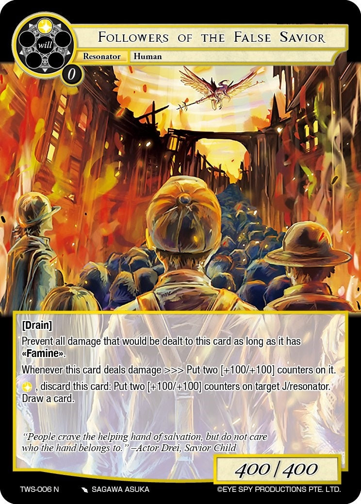Followers of the False Savior (6) [TWS] - Force of Will Single