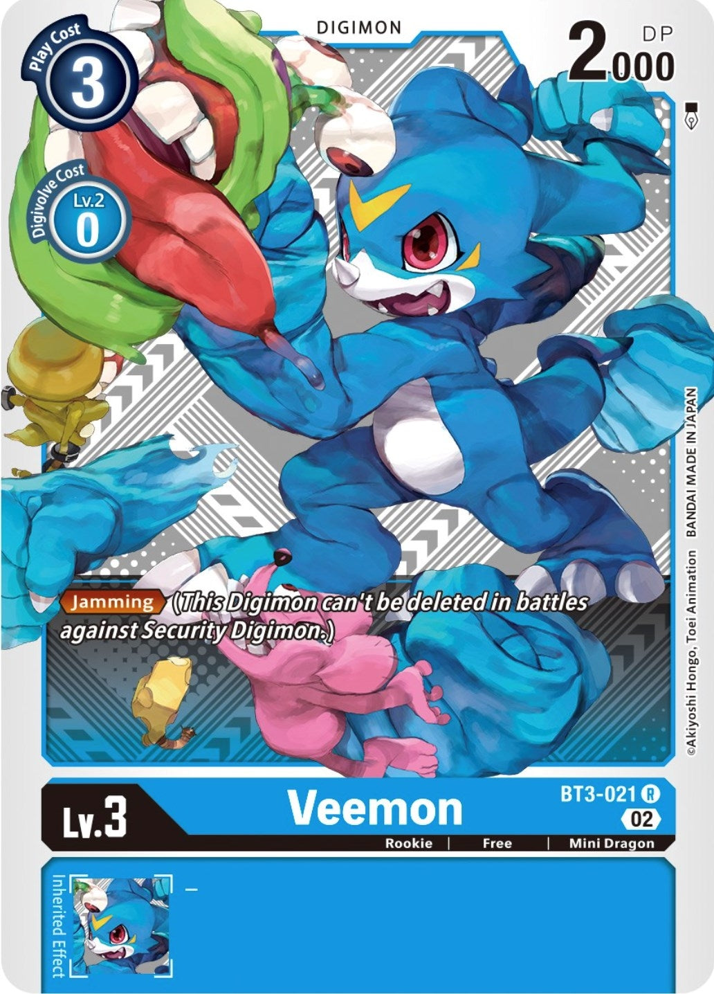 Veemon - BT3-021 (Winner Pack Dimensional Phase) (3021) [BT01-03] - Digimon Card Game Single