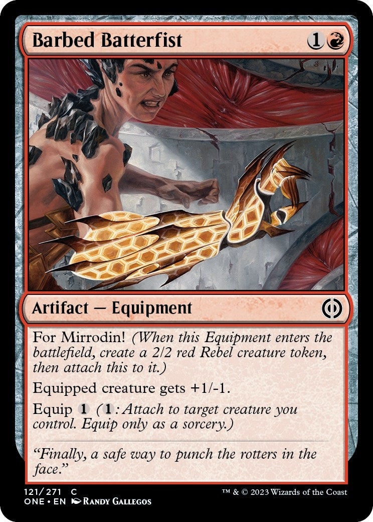 Barbed Batterfist (121) [ONE] - MTG Single