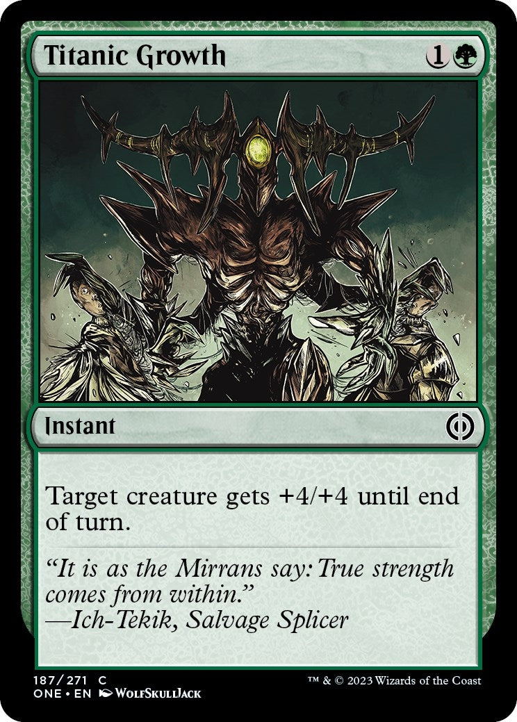 Titanic Growth (187) [ONE] - MTG Single