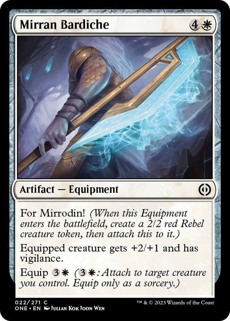 Mirran Bardiche (22) [ONE] - MTG Single