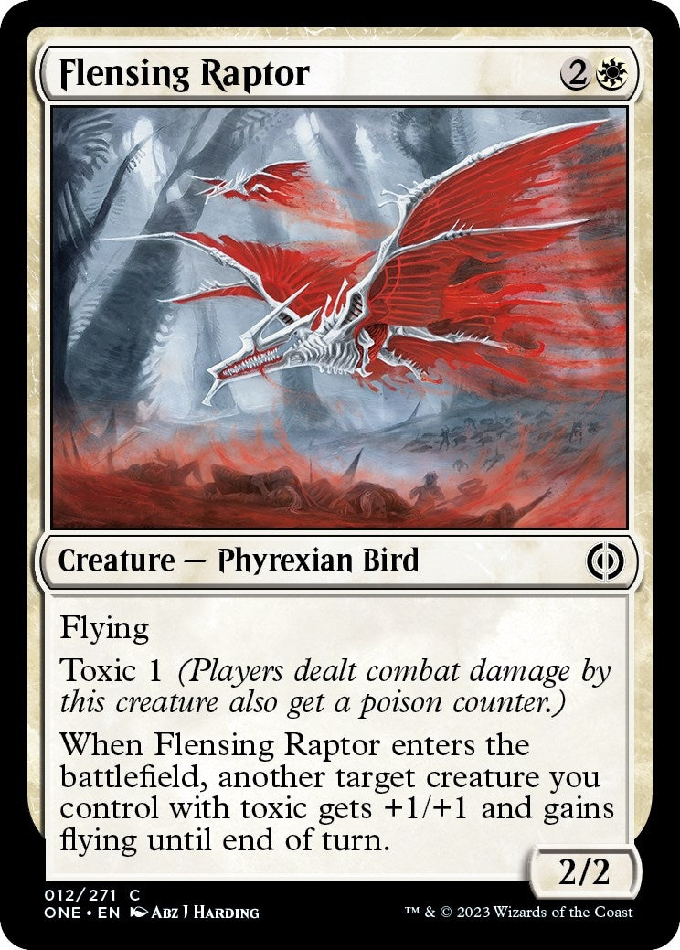 Flensing Raptor (12) [ONE] - MTG Single