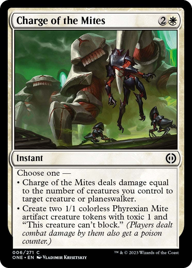 Charge of the Mites (6) [ONE] - MTG Single