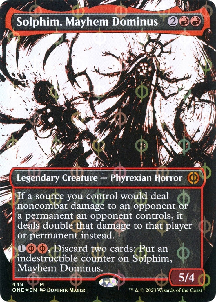 Solphim Mayhem Dominus (Showcase) (Step-and-Compleat Foil) (449) [ONE] - MTG Single
