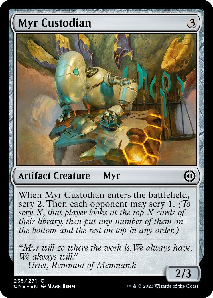 Myr Custodian (235) [ONE] - MTG Single