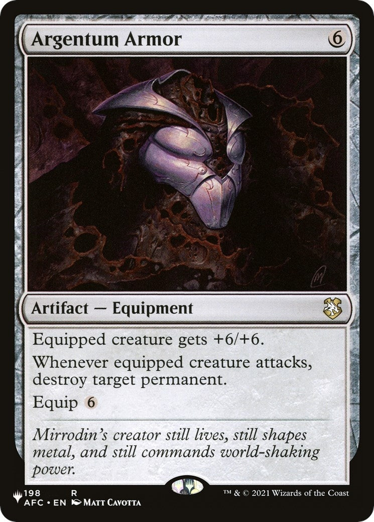 Argentum Armor (198) [LIST] - MTG Single