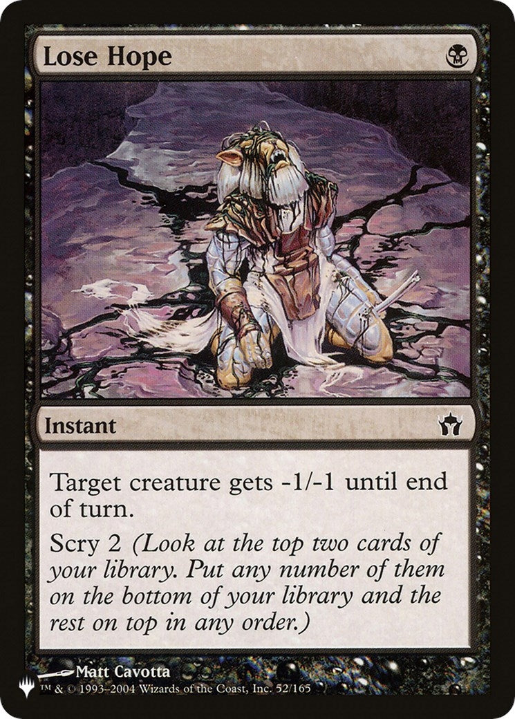 Lose Hope (52) [LIST] - MTG Single