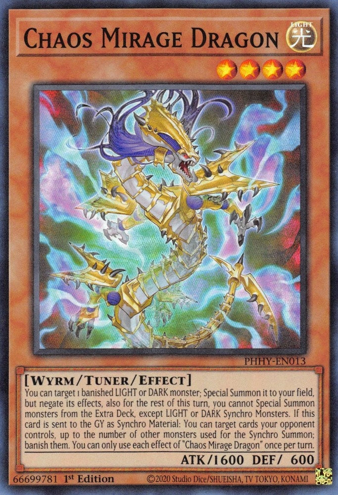 Chaos Mirage Dragon (13) (PHHY) - YuGiOh Single